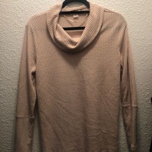 style & co cowl neck sweater (pink)